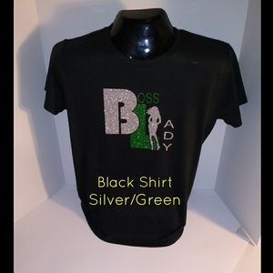 Plus Size Boss Lady Glitter T-Shirt